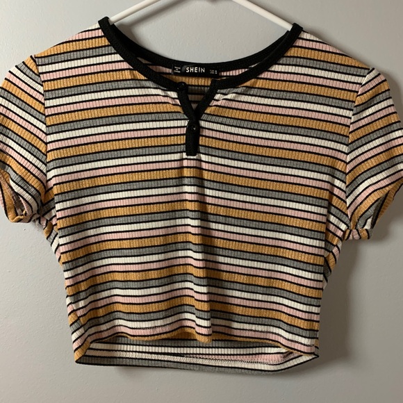 Striped Crop Top - Picture 1 of 1